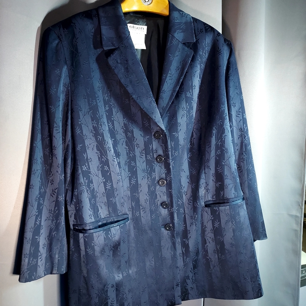 Olsen Collection Womens Navy Dress Jacket, sz 16 EUC